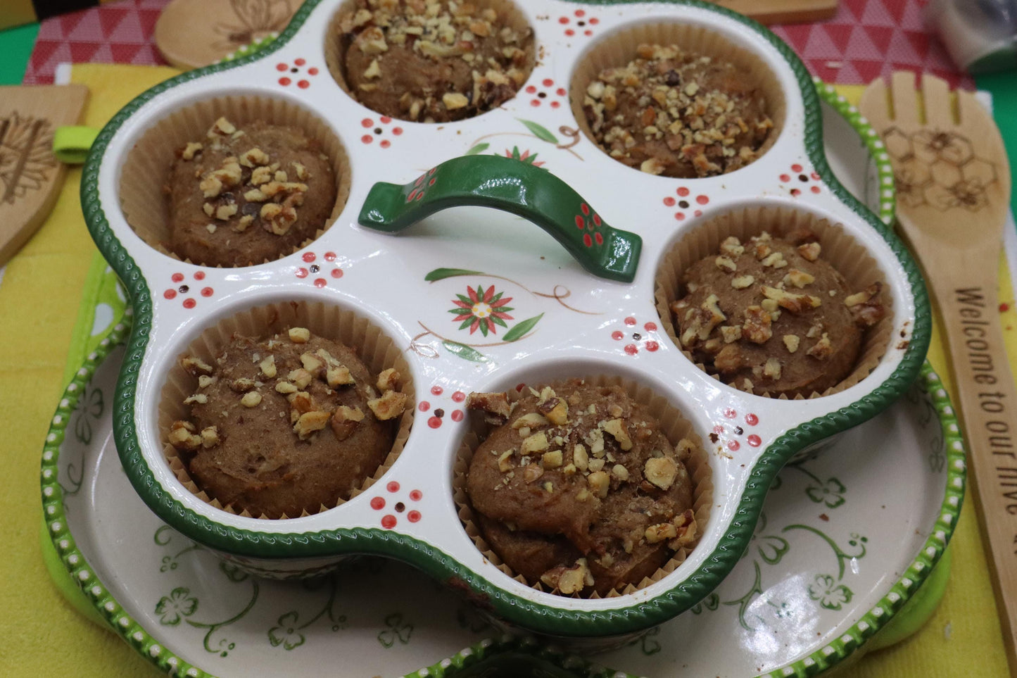 Muffin à la banane sans gluten - Végétalien et sans noix