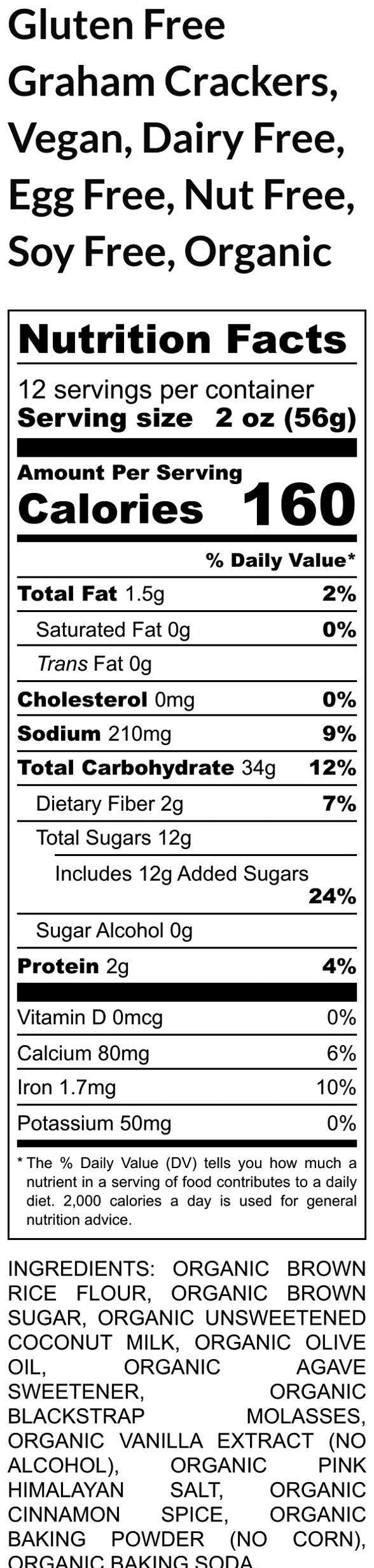 Biscuits Graham Bio Sans Gluten - Végétalien et Amical pour les Allergènes