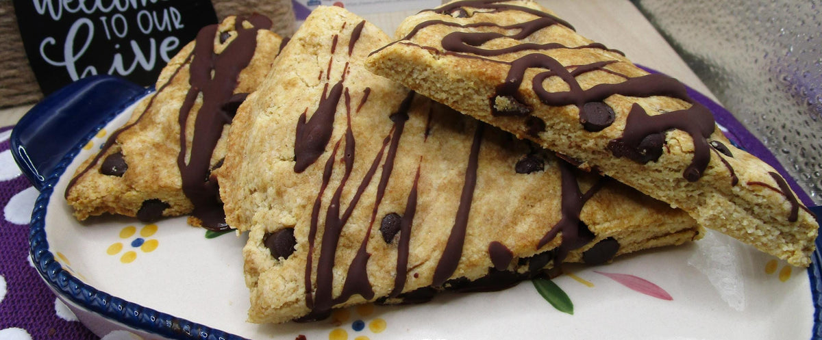 Gourmet Chocolate Chip Keto Scones - Gluten Free & Vegan