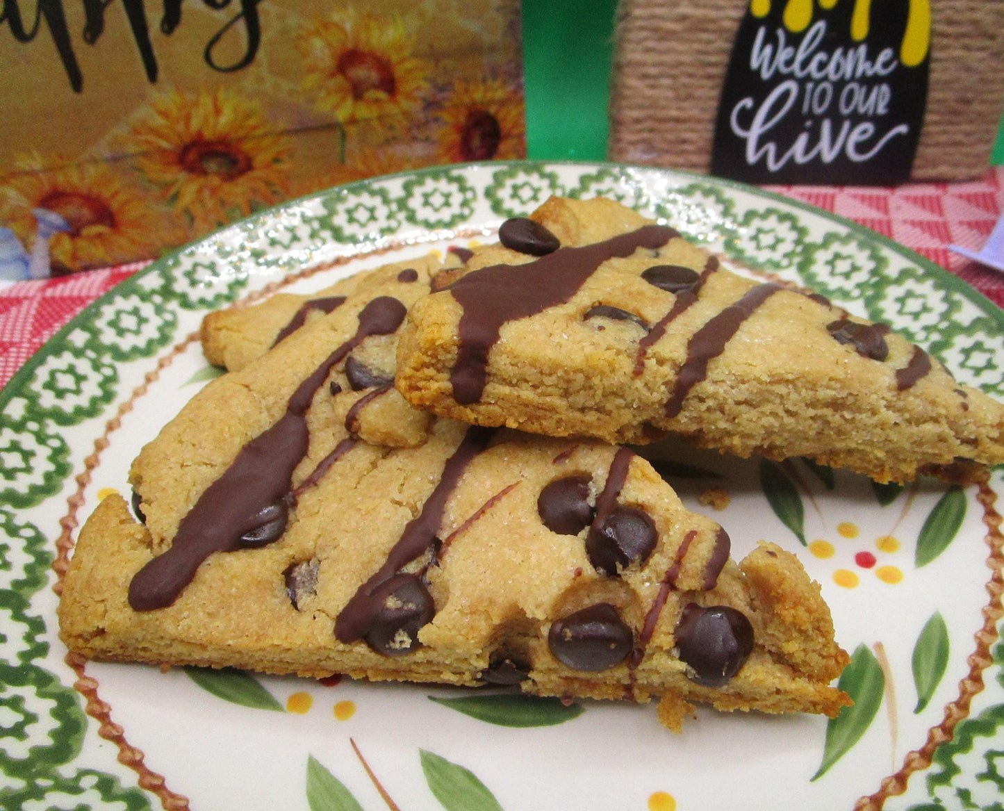 Gourmet Chocolate Chip Keto Scones - Gluten Free & Vegan