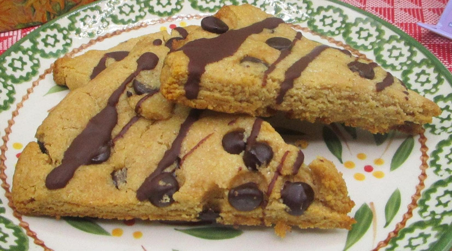 Gourmet Chocolate Chip Keto Scones - Gluten Free & Vegan