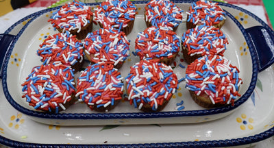 Gluten Free Mini Cupcakes - Red White & Blue Celebration Treats
