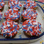 Mini Cupcakes Sans Gluten - Friandises de Célébration Rouge, Blanc et Bleu