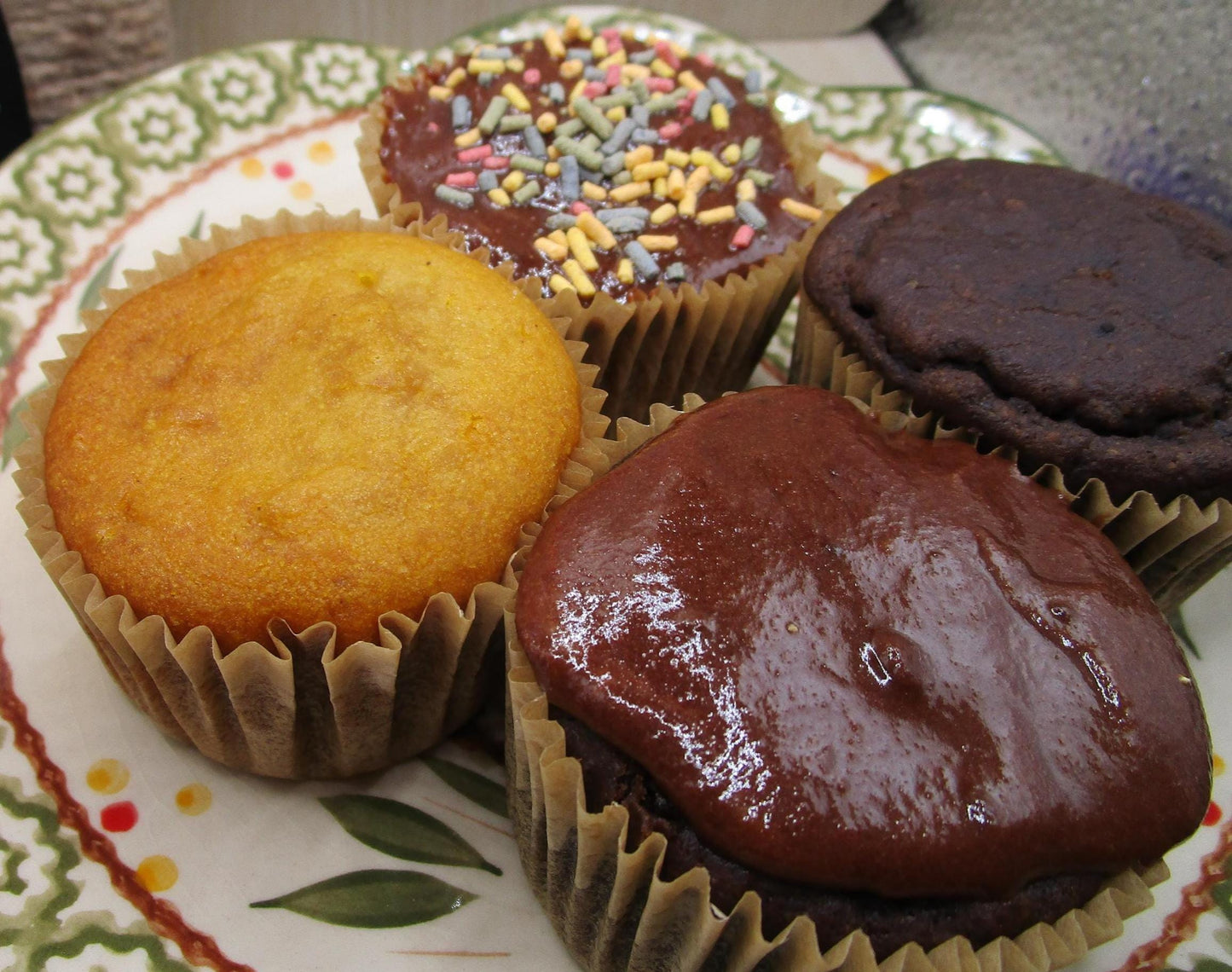 Cupcakes sans sucre et sans gluten - Chocolat et Vanille