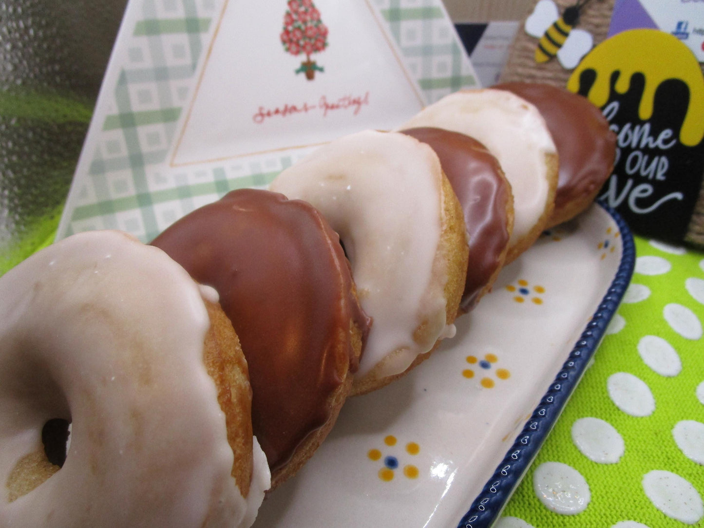 Donuts Glacés à la Vanille - Sans Gluten et Végétalien