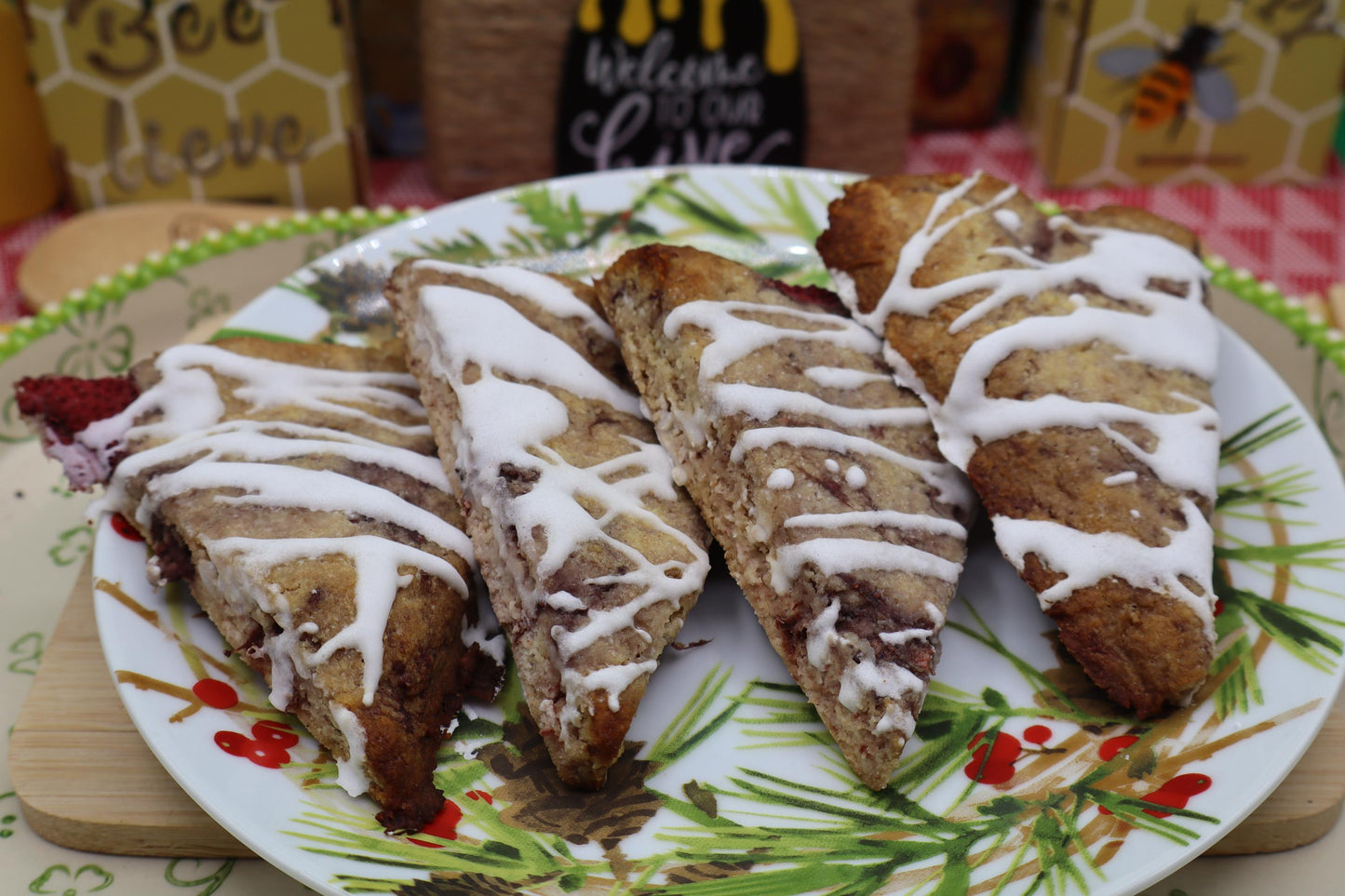 Cranberry White Chocolate Chip Keto Scones - Gluten Free & Vegan