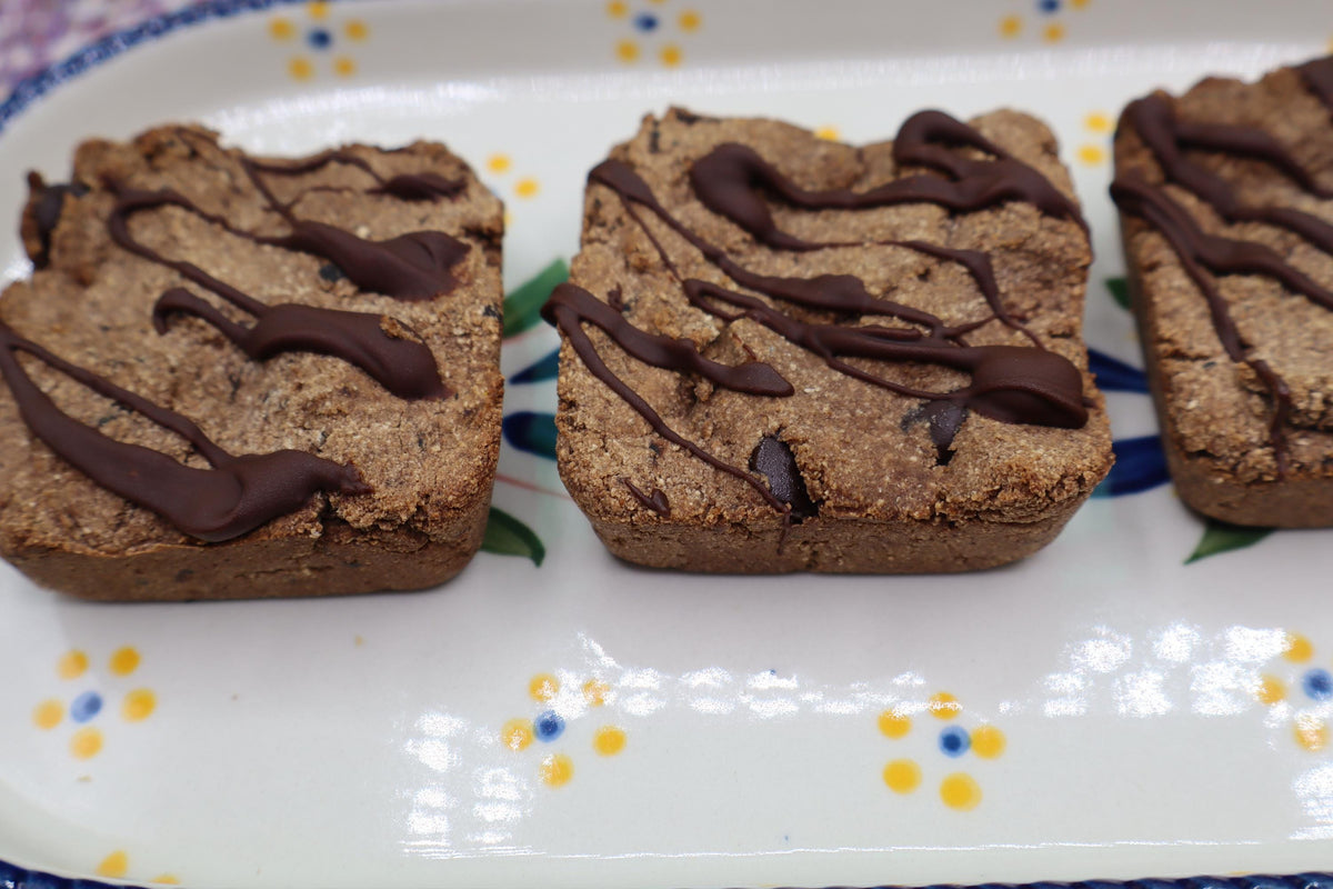 Cuadrados de Brownie de Plátano y Chocolate Keto - Vegano y Sin Gluten