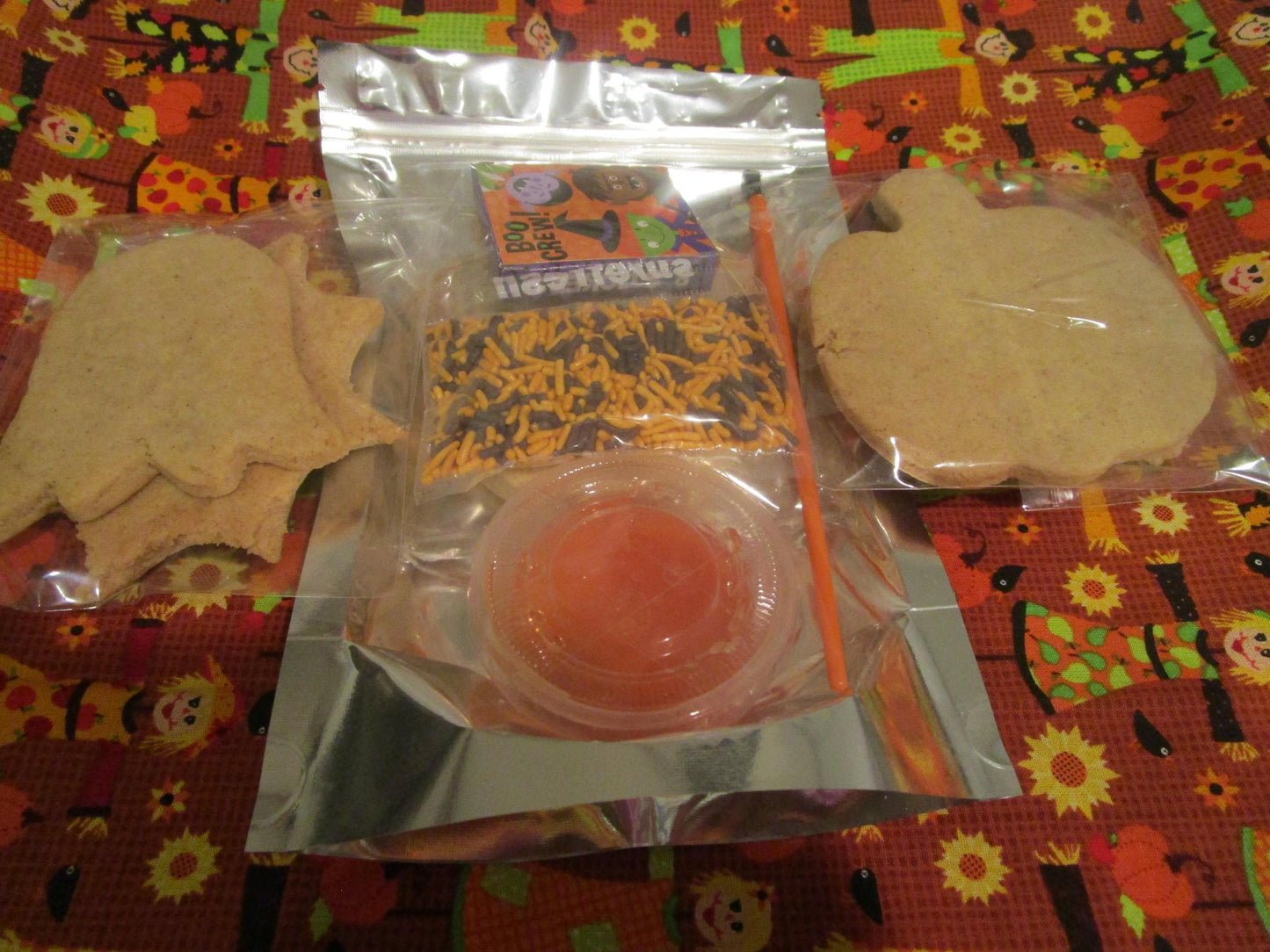Kit de biscuits d'Halloween sans gluten - Sans produits laitiers et sûr pour l'école