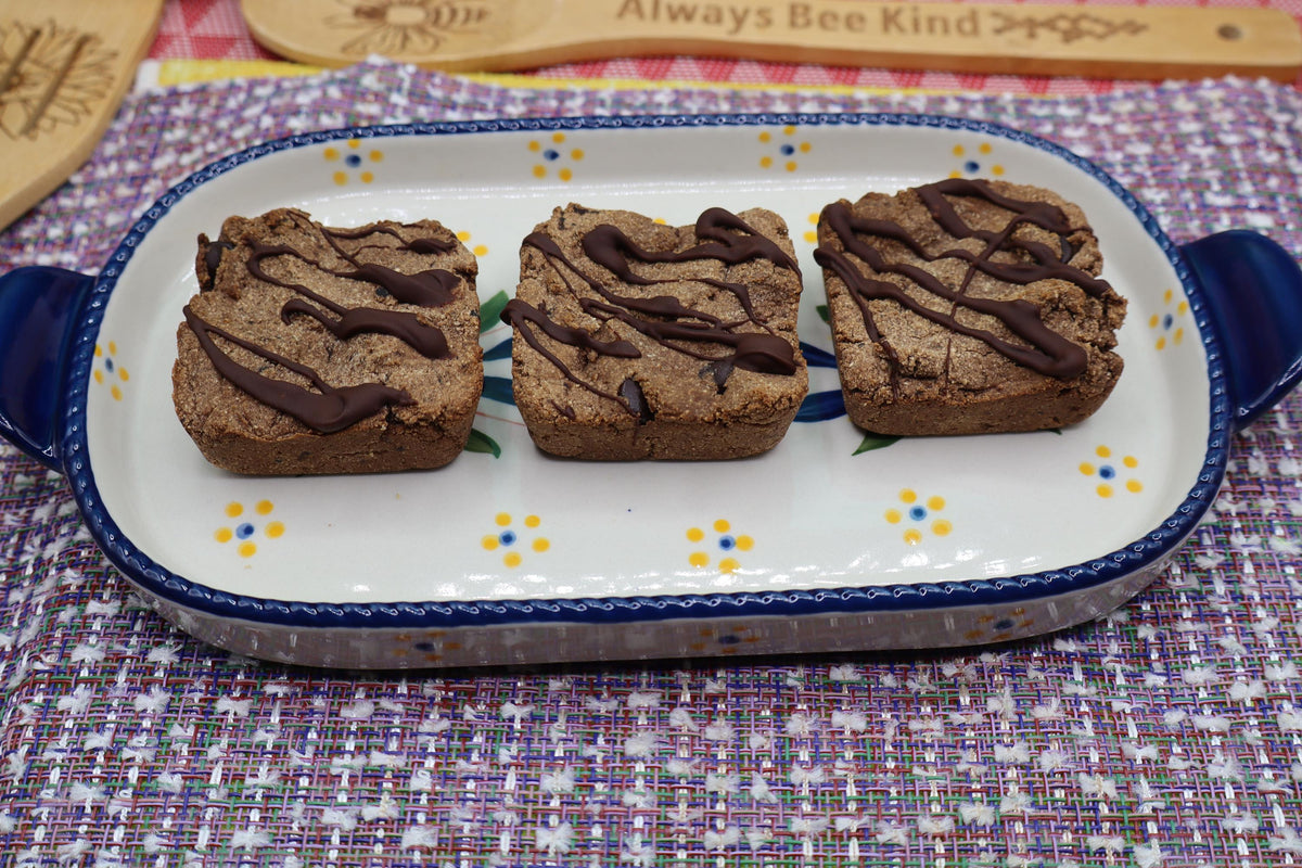 Carrés de brownies au chocolat et à la banane Keto - Végétalien et sans gluten