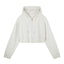 Loki & Ivy Essential Cropped Zip-Up Hoodie