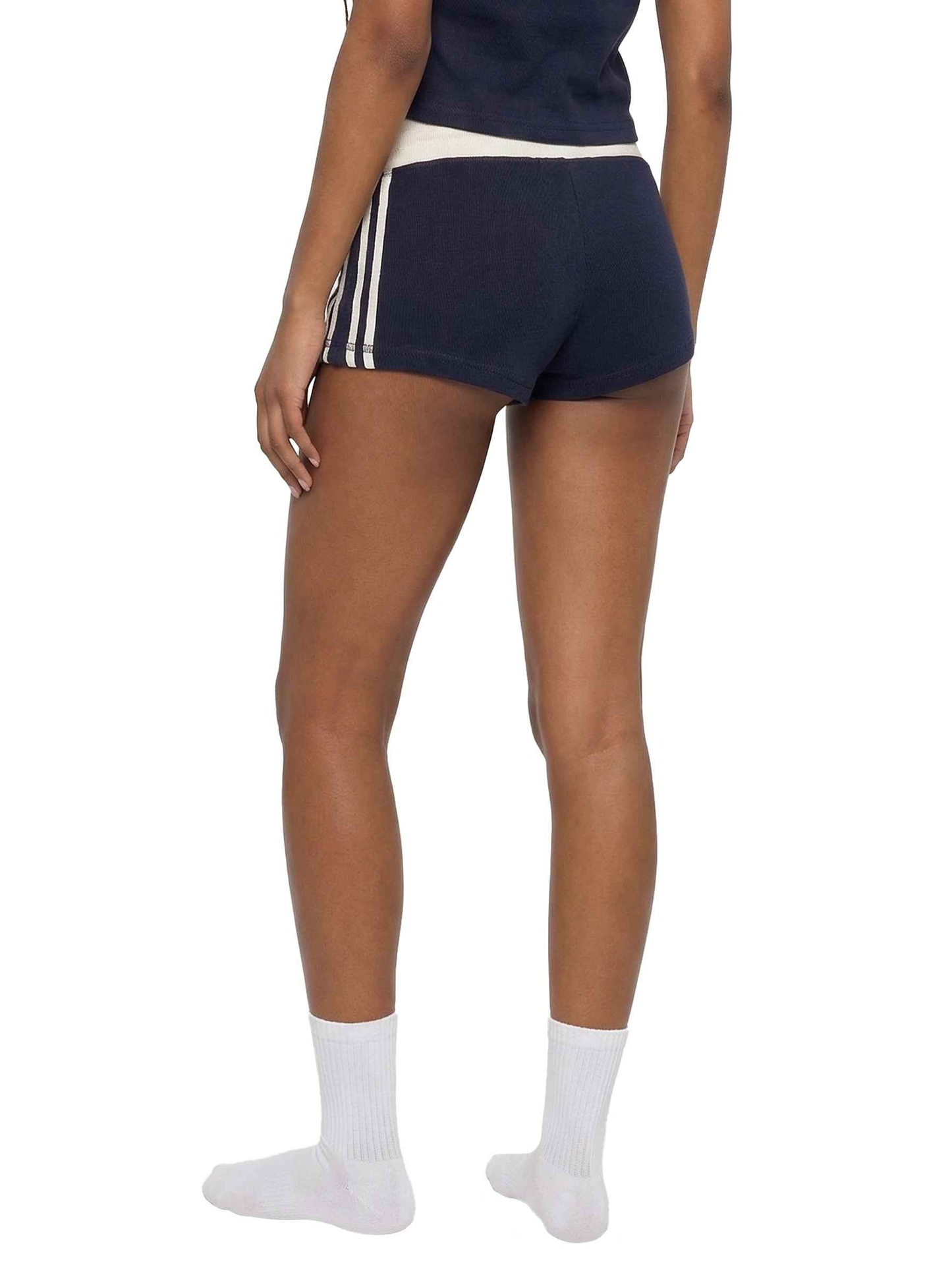 Pantalones Cortos de Entrenamiento con Rayas Contrastantes para Mujer Loki & Ivy