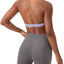 Soutien-gorge de sport à col halter plissé pour femmes Loki & Ivy