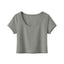 Camiseta corta ajustada de color sólido para mujer Loki & Ivy