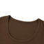 Camiseta corta ajustada de color sólido para mujer Loki & Ivy