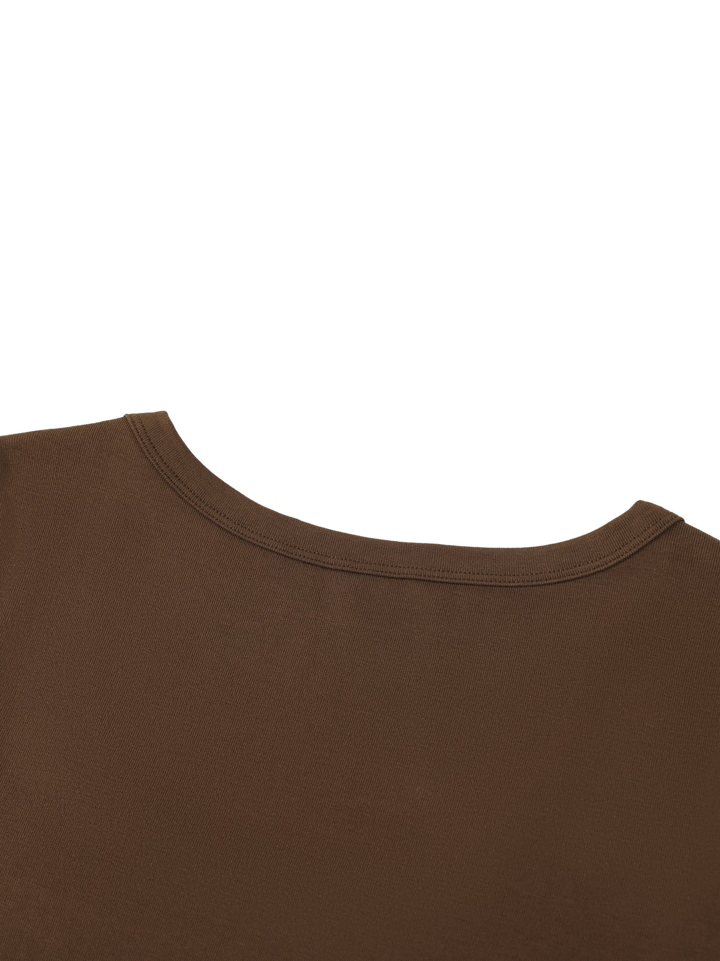 Camiseta corta ajustada de color sólido para mujer Loki & Ivy