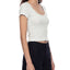 Loki & Ivy Women's Solid Color Slim Crop T-Shirt