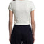 Loki & Ivy Women's Solid Color Slim Crop T-Shirt