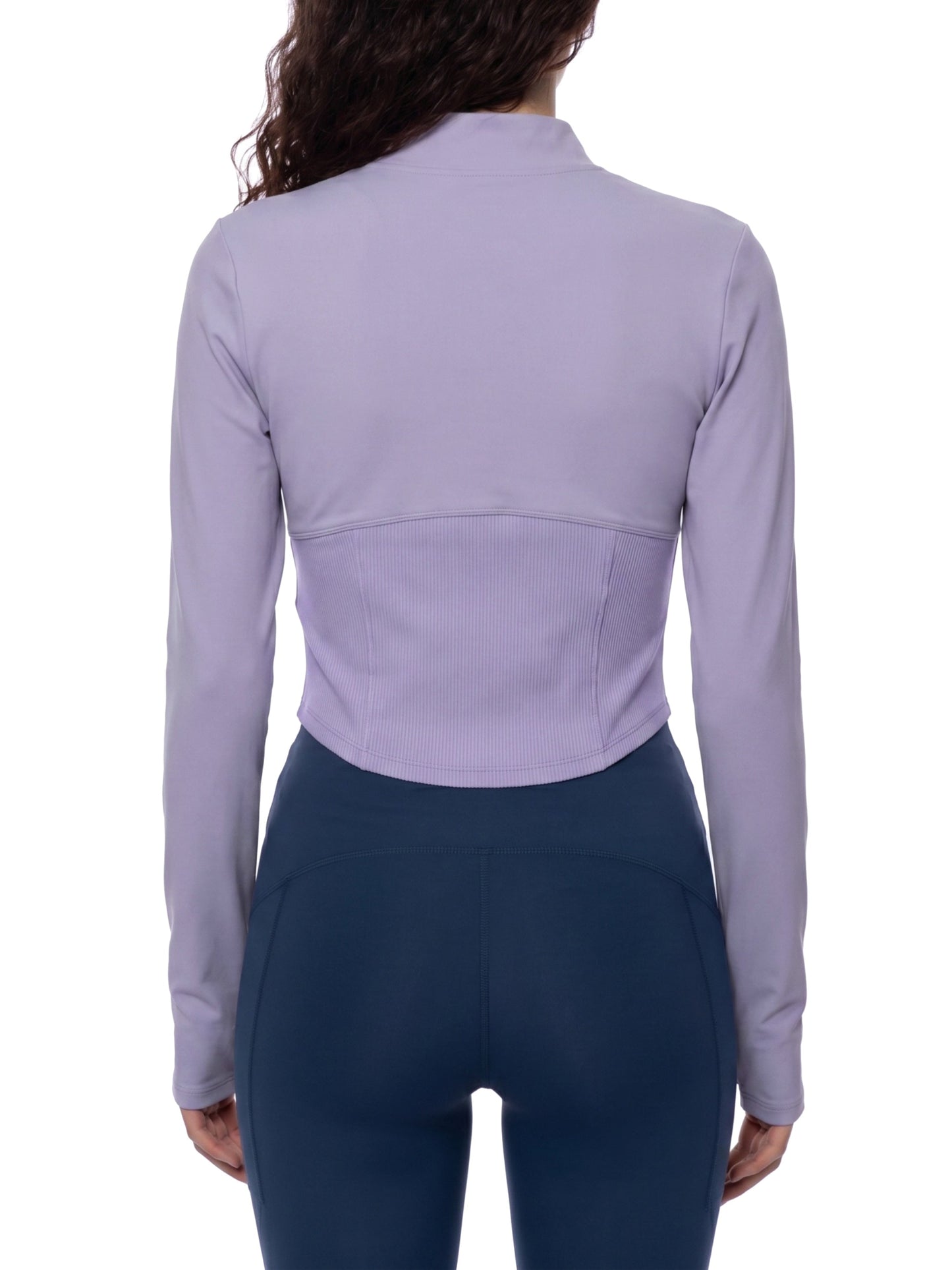 Chaqueta de yoga de ajuste slim con cremallera completa para mujer Loki & Ivy