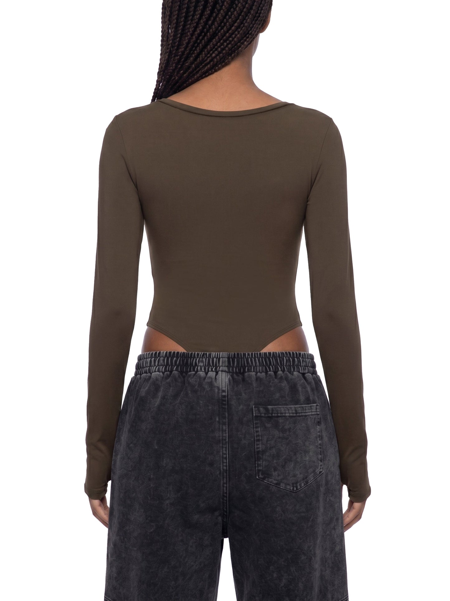 Loki & Ivy Women's Long Sleeve Yoga Bodysuit