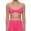 Loki & Ivy Color Block Ruched V-Neck Sports Bra