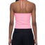 Loki & Ivy Women's Color Block Halter Crop Tank Top