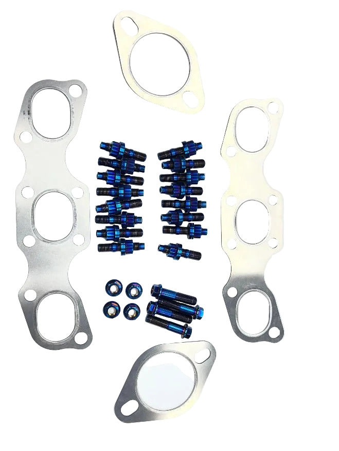 Kit de Junta de Colector de Escape MLS de Servicio Pesado SPDZ1 y Kit de Tornillos de Titanio