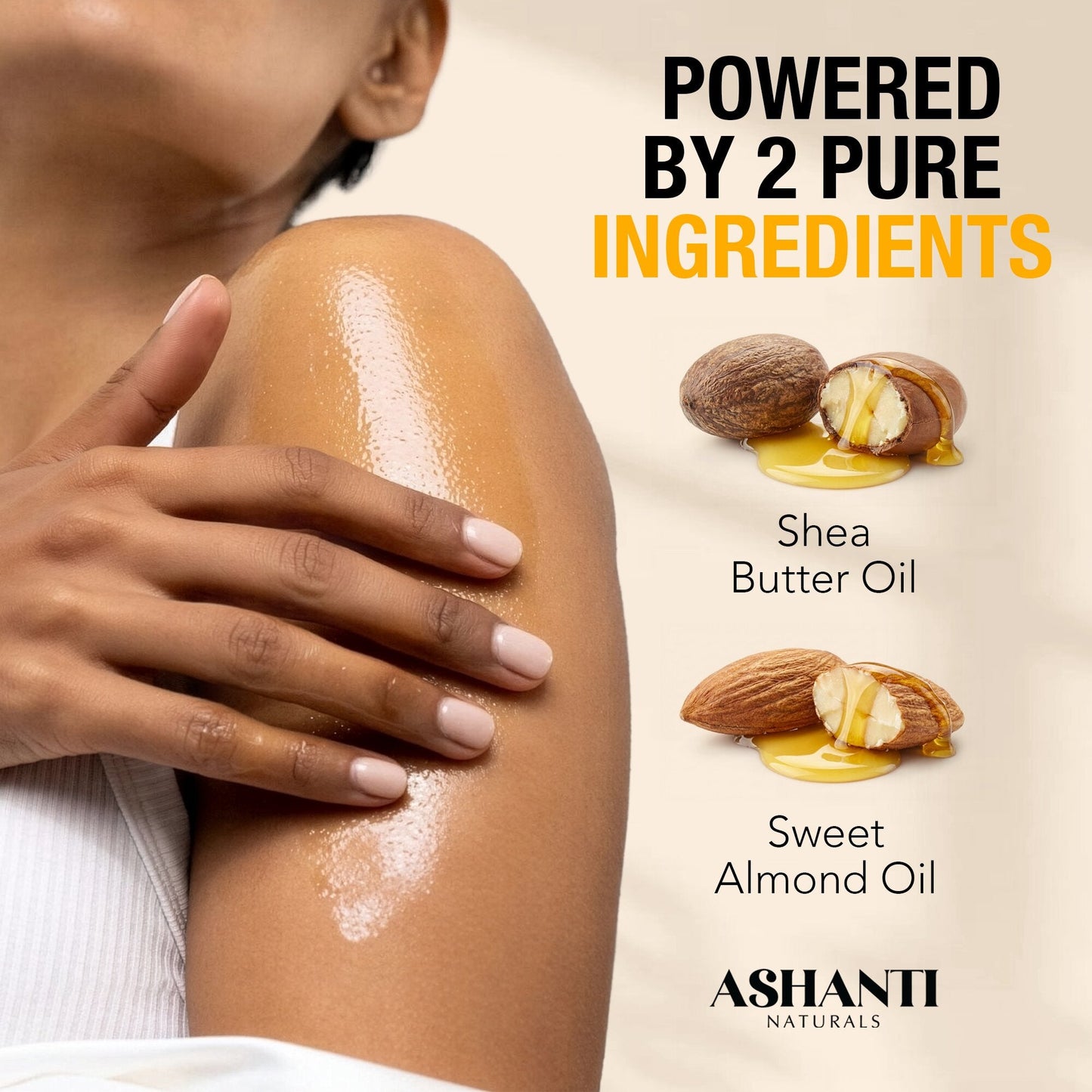 ASHANTI NATURALS Shea & Sweet Almond Body Oil - Coco Mango