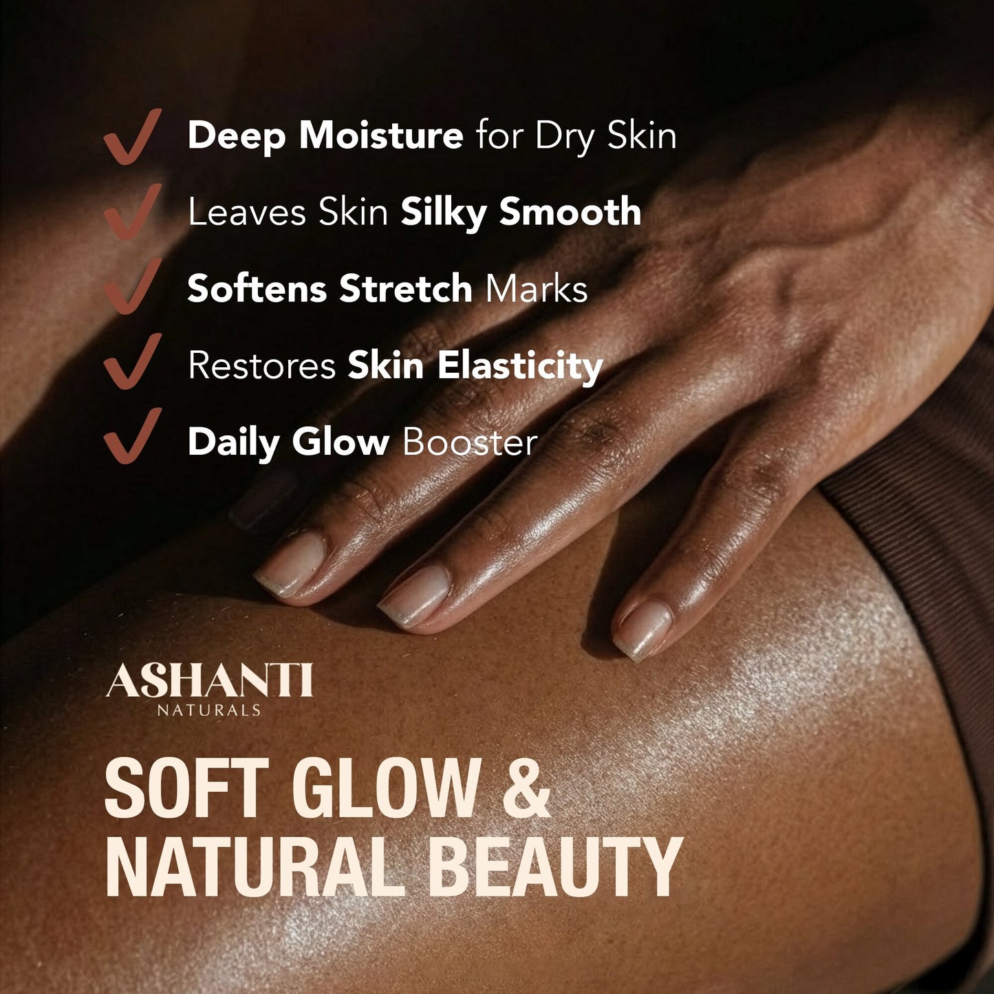 Huile Corporelle Shea & Amande Ashanti Naturals - Ambre de Minuit