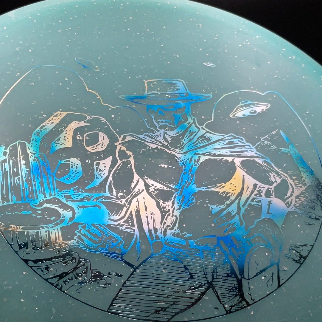 Metal Flake C-Blend Glow Ra - Marauder Stamp Disc Golf Disc