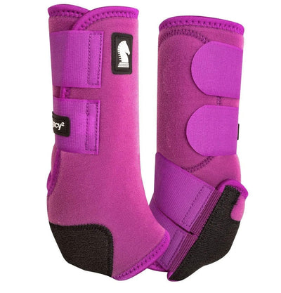 Equine Legacy 2 Plum Hind Boots for Ultimate Protection - Korvel