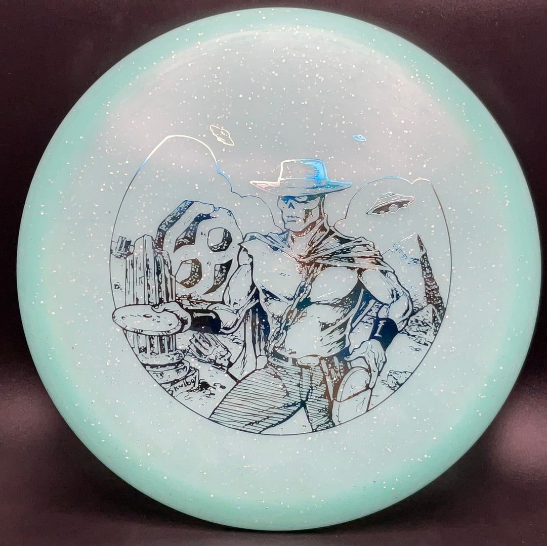 Metal Flake C-Blend Glow Ra - Marauder Stamp Disc Golf Disc