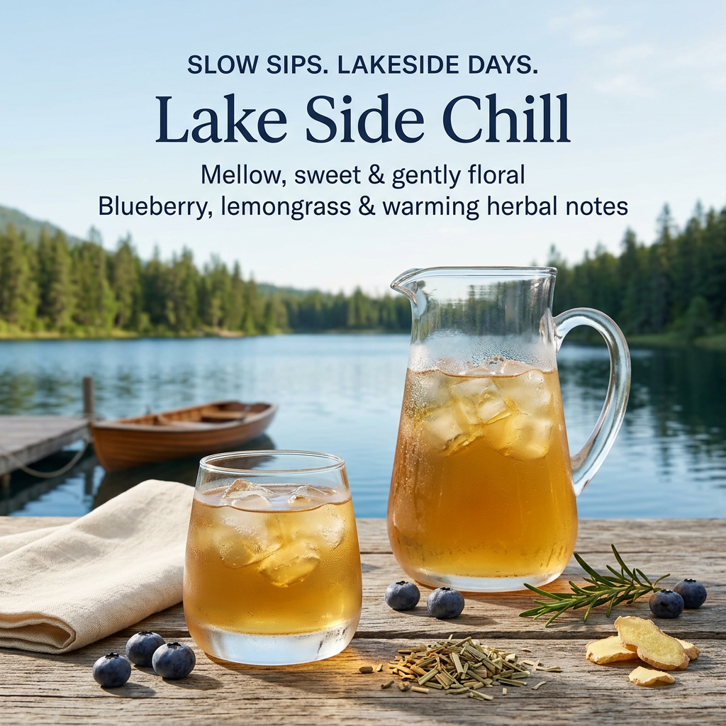 Mezcla helada Lake Side Chill - té de hojas orgánicas