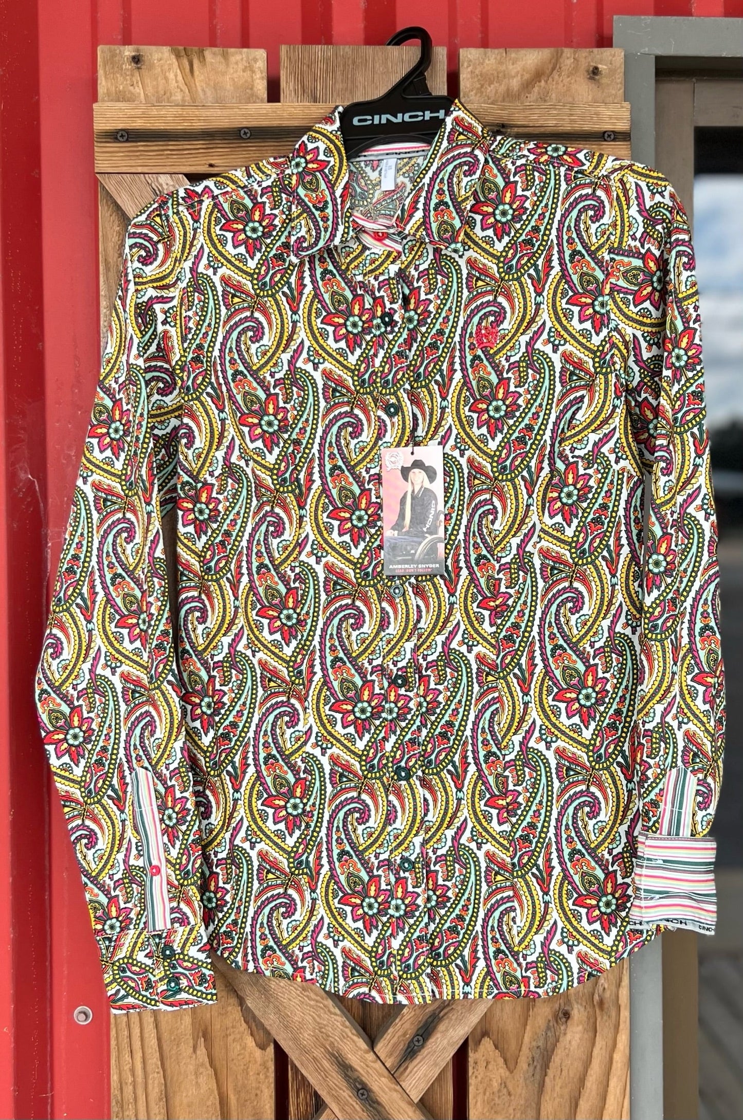 Vibrant Floral Paisley Cinch Shirt for Women - Korvel