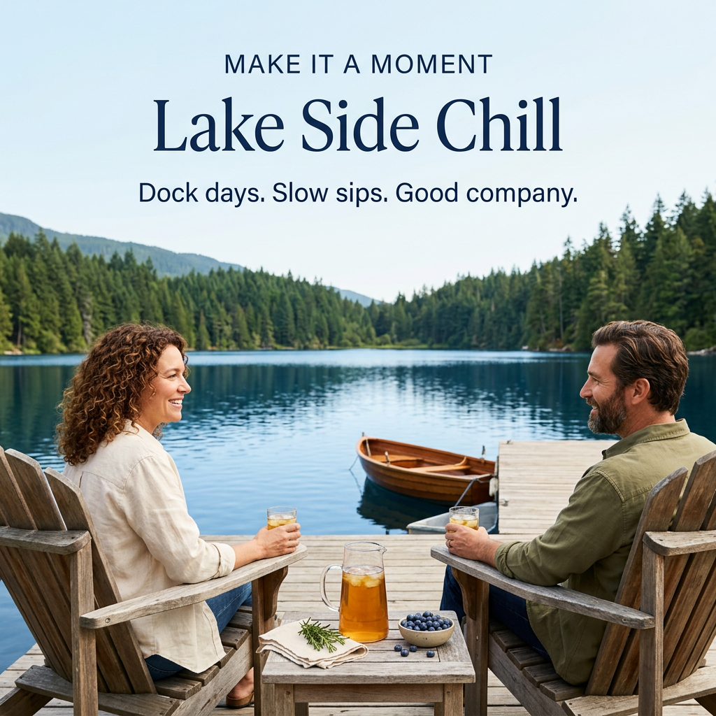 Mezcla helada Lake Side Chill - té de hojas orgánicas