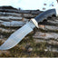 Premium Handmade Damascus Bowie Knife for Outdoor Adventures - Korvel