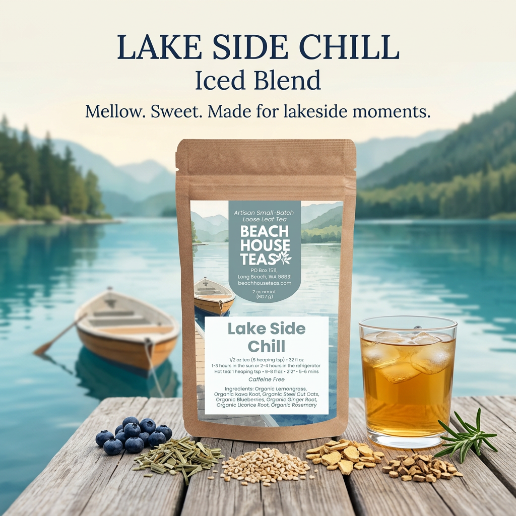 Mezcla helada Lake Side Chill - té de hojas orgánicas