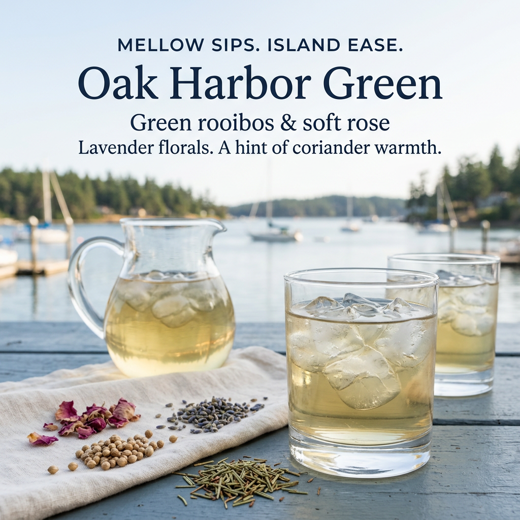 Mezcla helada verde Oak Harbor - té de hojas