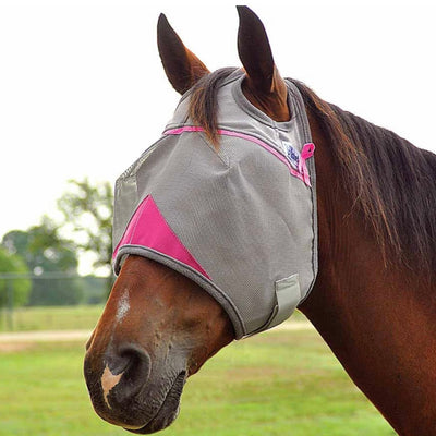 Breast Cancer Awareness Crusader Fly Mask - Standard Pink - Korvel