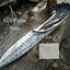 Premium Damascus Steel Hunting Knife with Antler Handle - Korvel