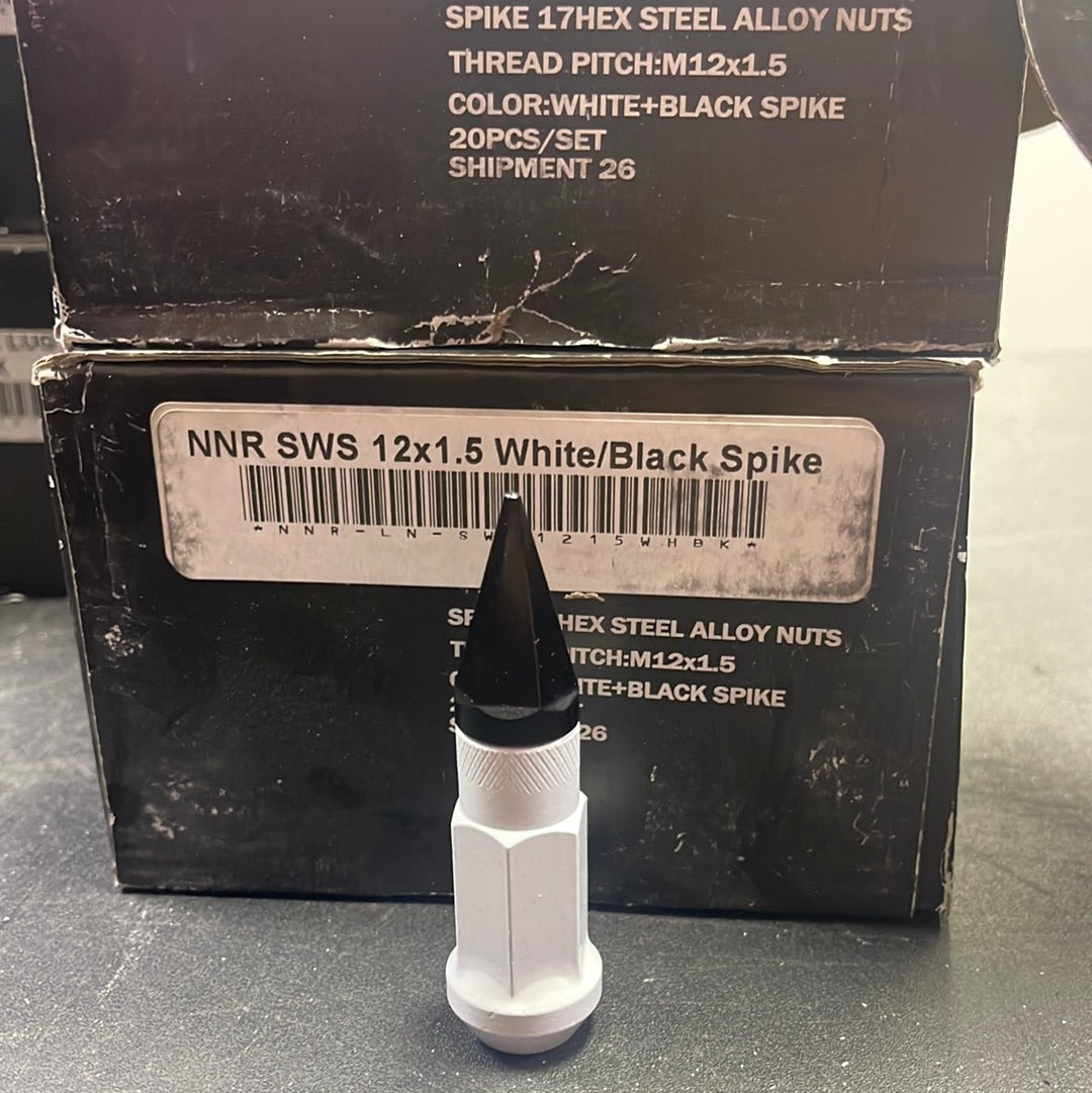 NNR 12x1.5 Picos Lugs Blancos/Negros