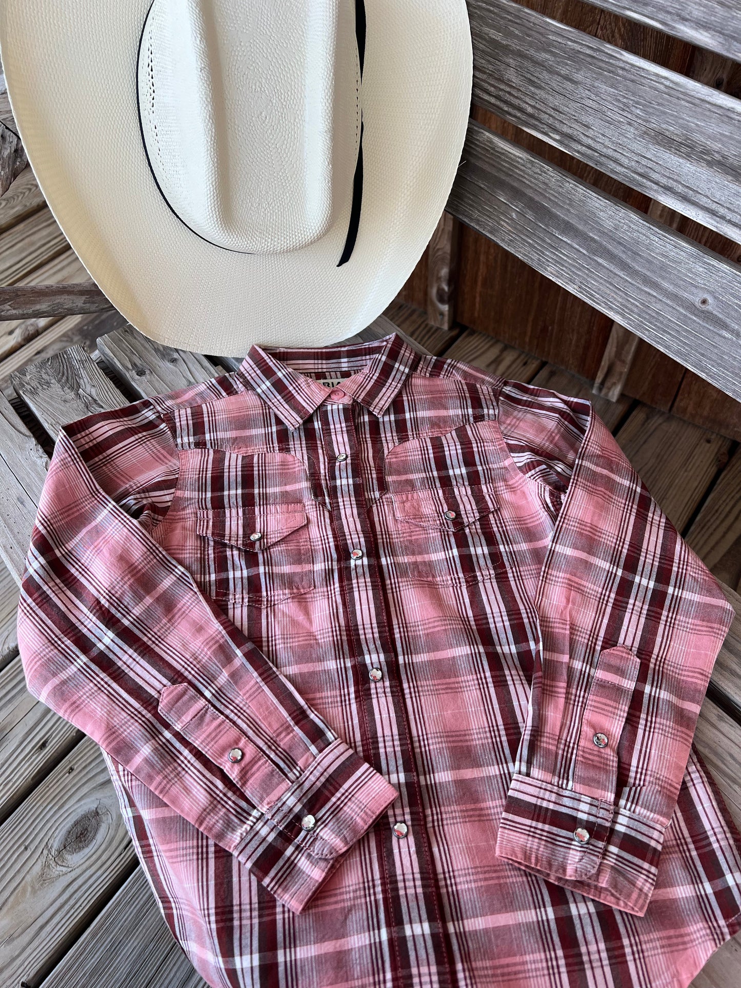 Ariat Girls' Saguaro Plaid Long Sleeve Shirt - Korvel