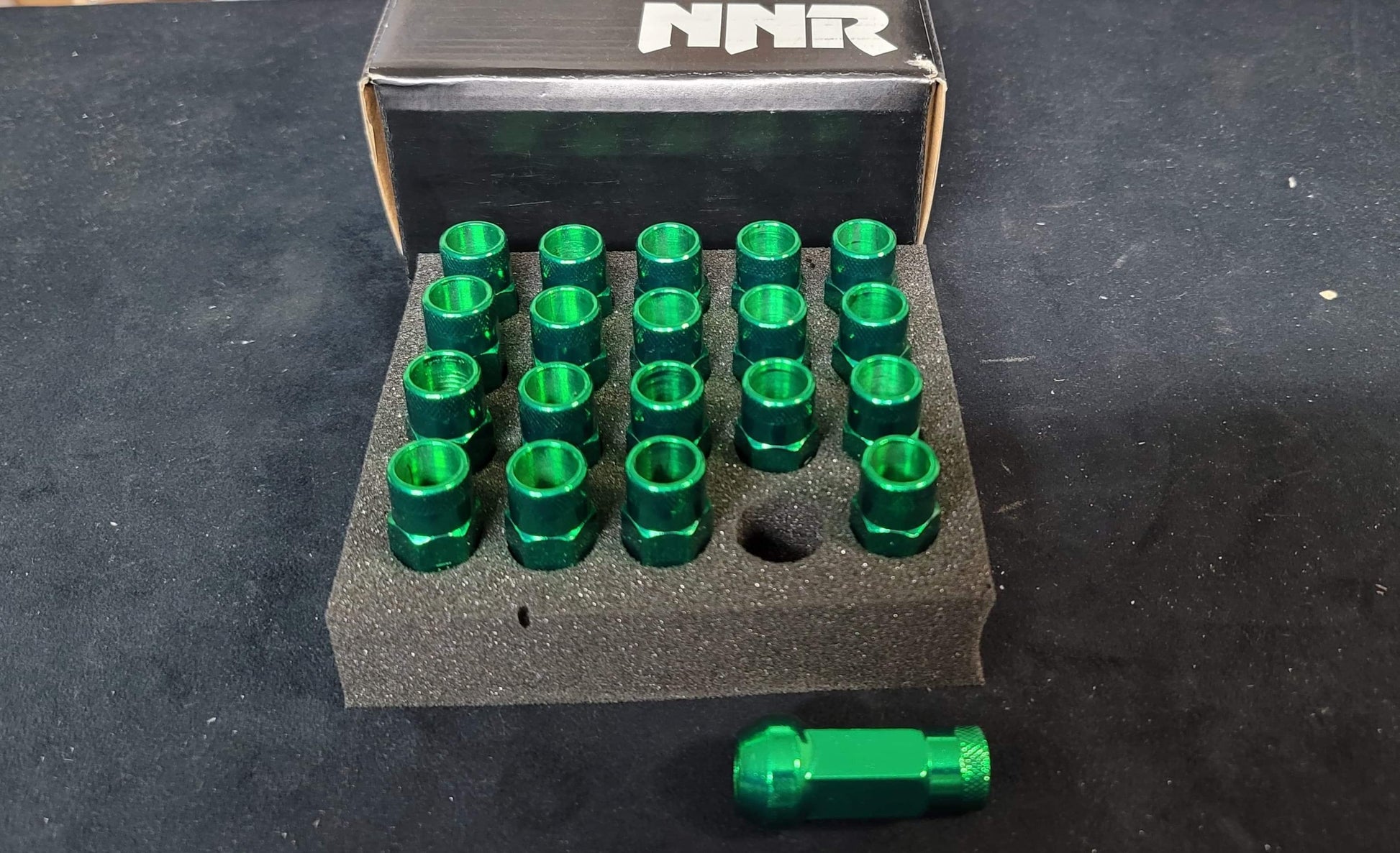 NNR Performance Extended Open Ended Steel Lug Nuts - 20 Pack, 49mm - Korvel