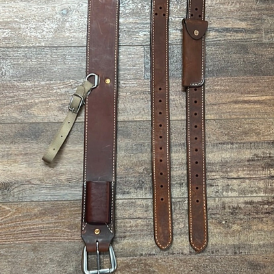 Premium Chestnut Girth Set for Barrel Racing | Double J - Korvel