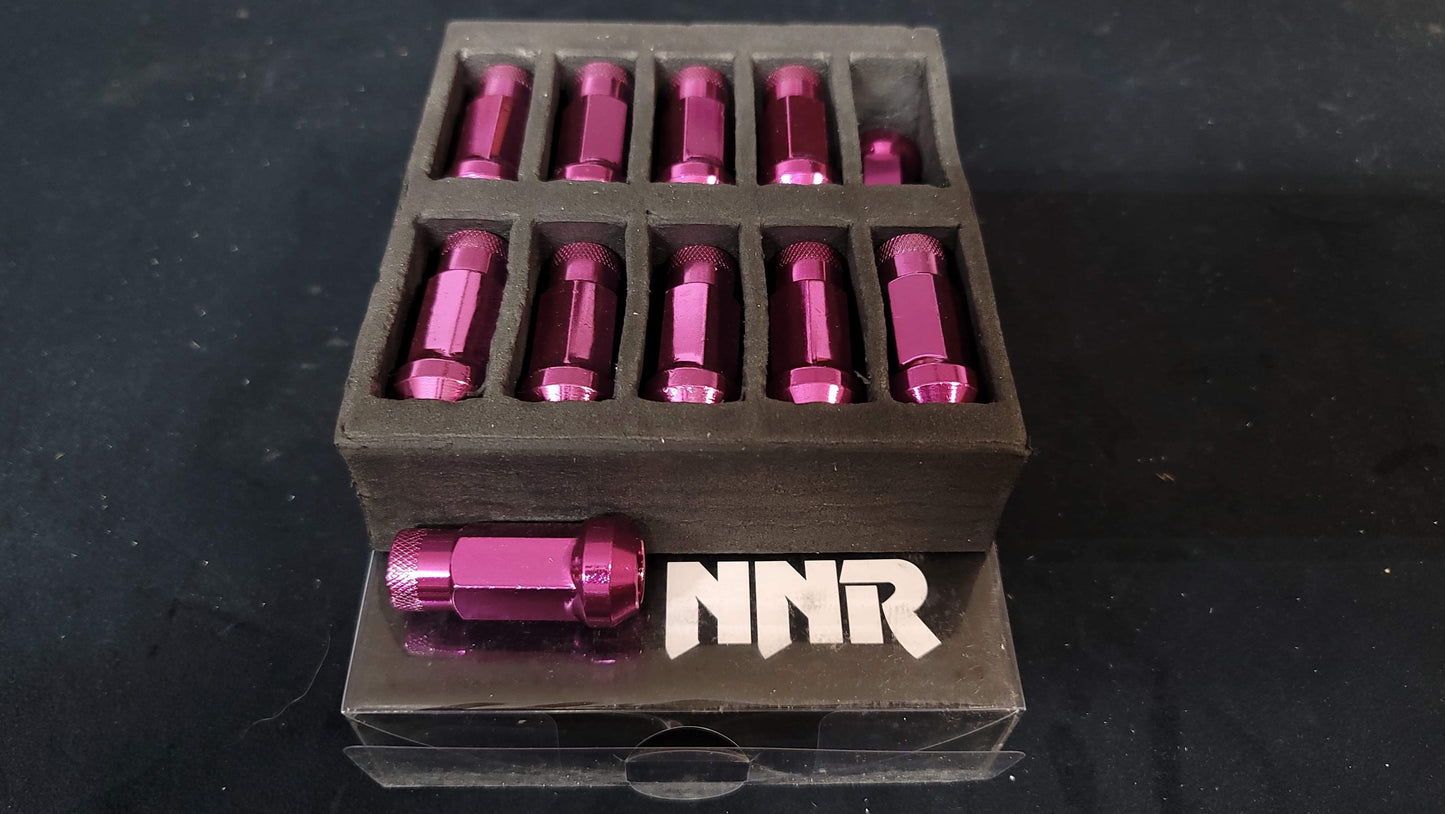 NNR Performance Extended Open Ended Steel Lug Nuts - 20 Pack, 49mm - Korvel