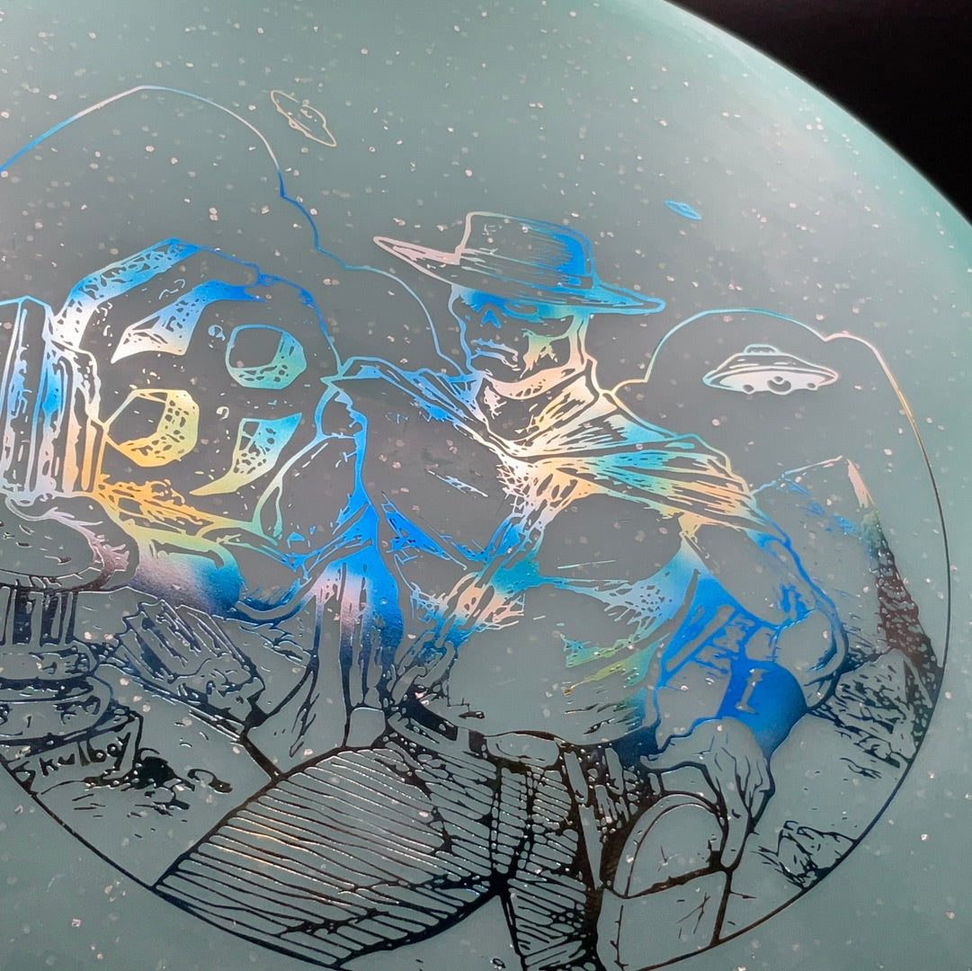 Metal Flake C-Blend Glow Ra - Marauder Stamp Disc Golf Disc