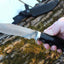 Premium Handmade Damascus Bowie Knife for Outdoor Adventures - Korvel