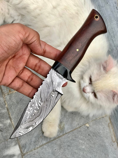 Premium Handmade Damascus Steel Hunting Knife - Korvel