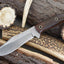 Premium Custom Damascus Steel Clip Point Hunting Knife - Korvel