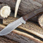 Premium Custom Damascus Steel Clip Point Hunting Knife - Korvel