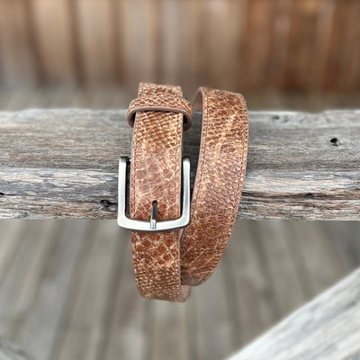 Lizard-Patterned Leather Belt | Twisted X for Men - Korvel